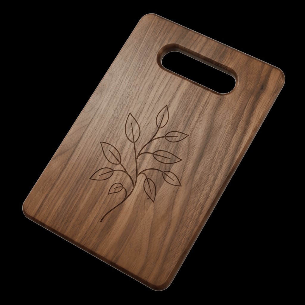 9x6 Walnut Wood Cutting Board – Handmade Charcuterie & Serving Board - Hadi Craft