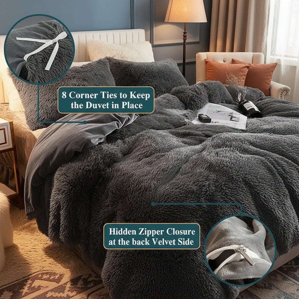 4 Piece Bed Set for Home, Soft and Breathable Duvet sets