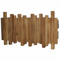 Acacia wood coat rack Wall Mounted with Flip Down Hooks, Entryway - Hadi Craft