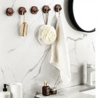 Adhesive Wooden Coat Hooks Wall Hooks 4 Pack, Seamless Hooks - Hadi Craft