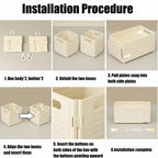 Adjustable drawer organizer Retractable Stackable Storage Box - Hadi Craft