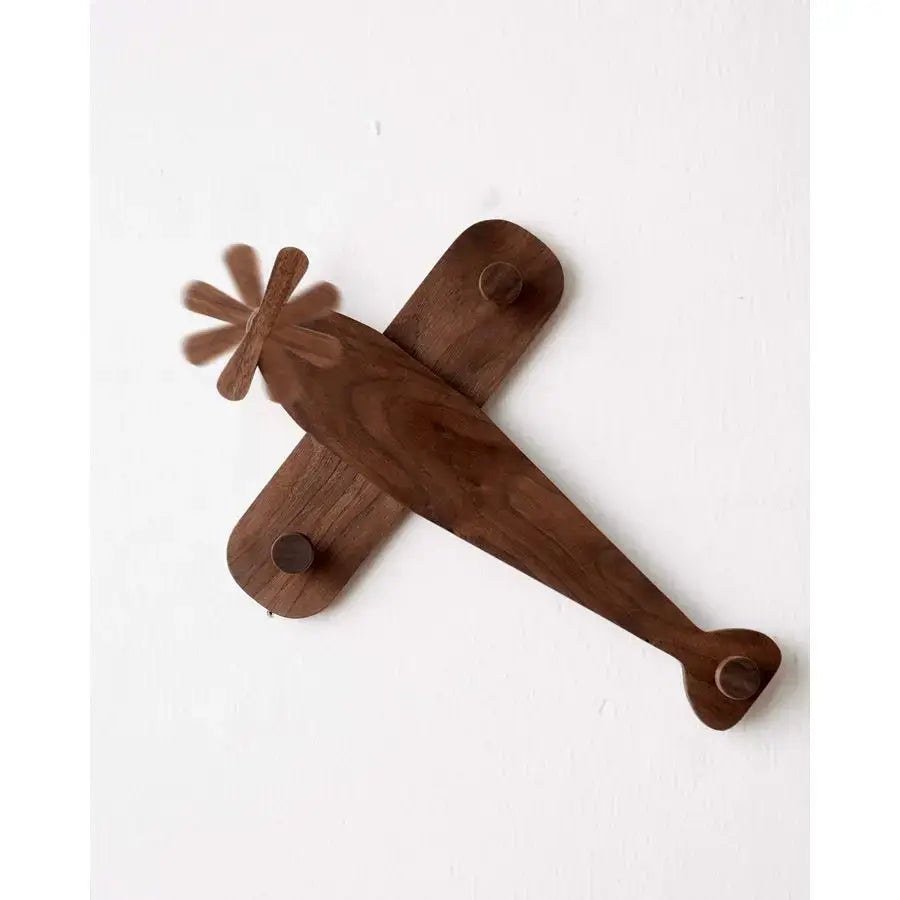 Airplane shaped coat rack for kids Wooden Wall Coat Hooks for Kids - Hadi Craft
