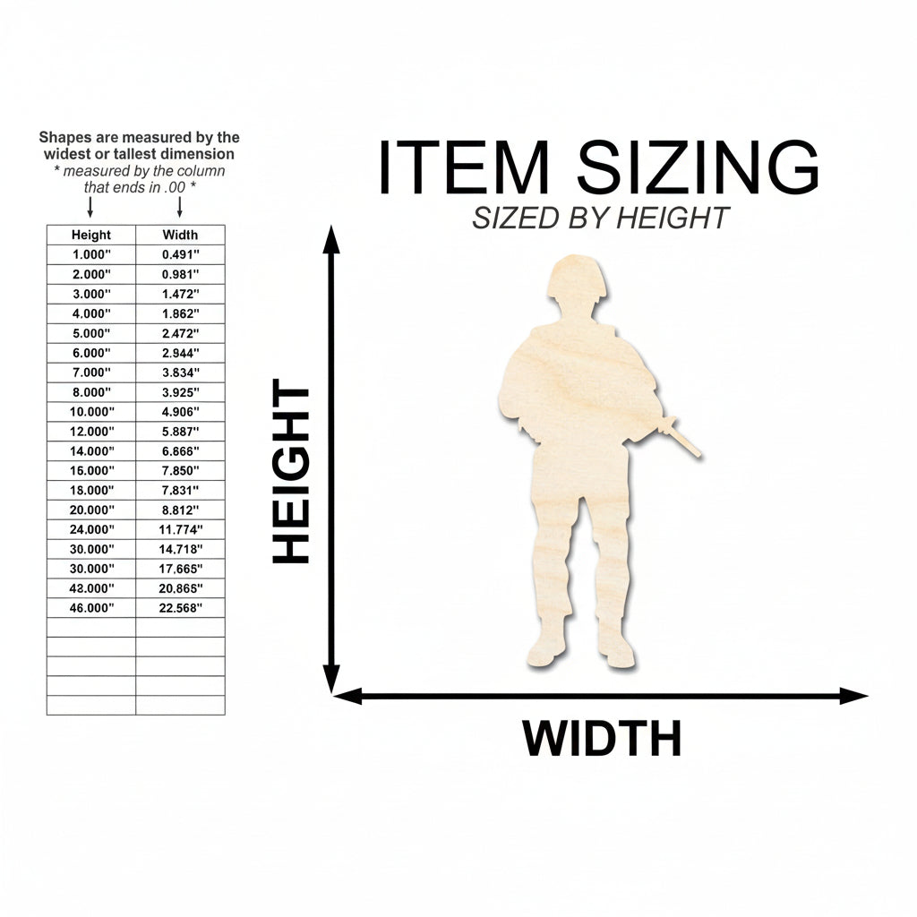 American soldier craft cutout | Hadi Craft USA