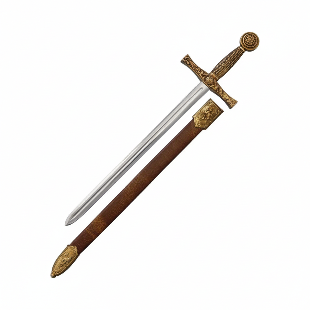 Antique Brass Fantasy Sword - Hadi Craft USA