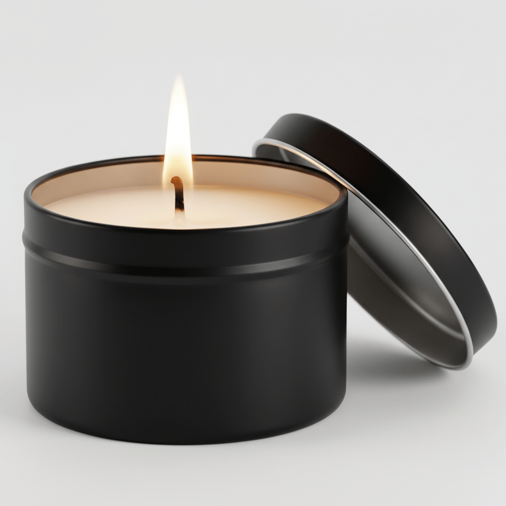 Aroma Candle French Linen -Peony Rose - French pine with Tin customized engraving - Hadi Craft