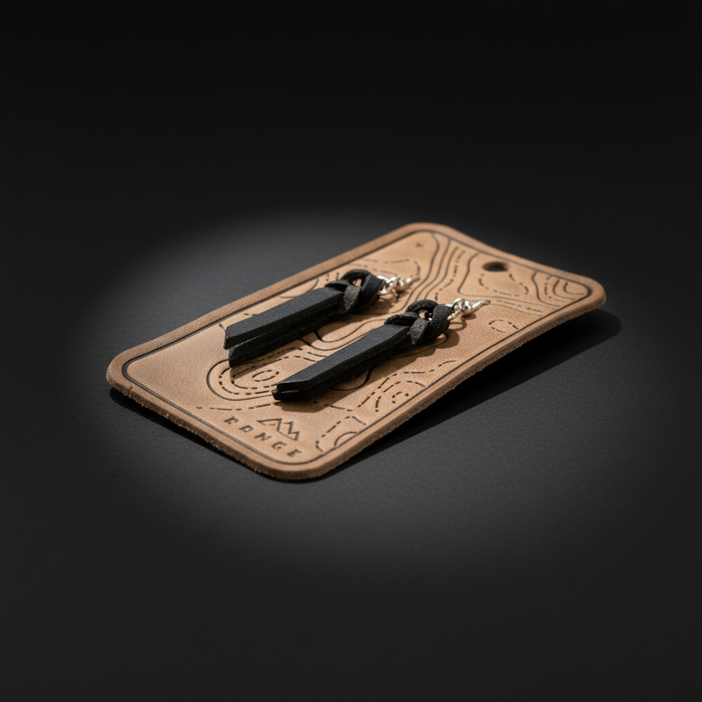 Braided Leather Earrings – Lightweight & Minimalist