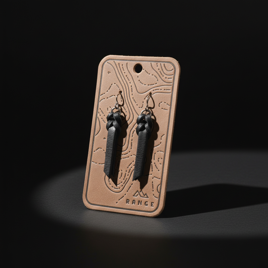 Braided Leather Earrings – Lightweight & Minimalist
