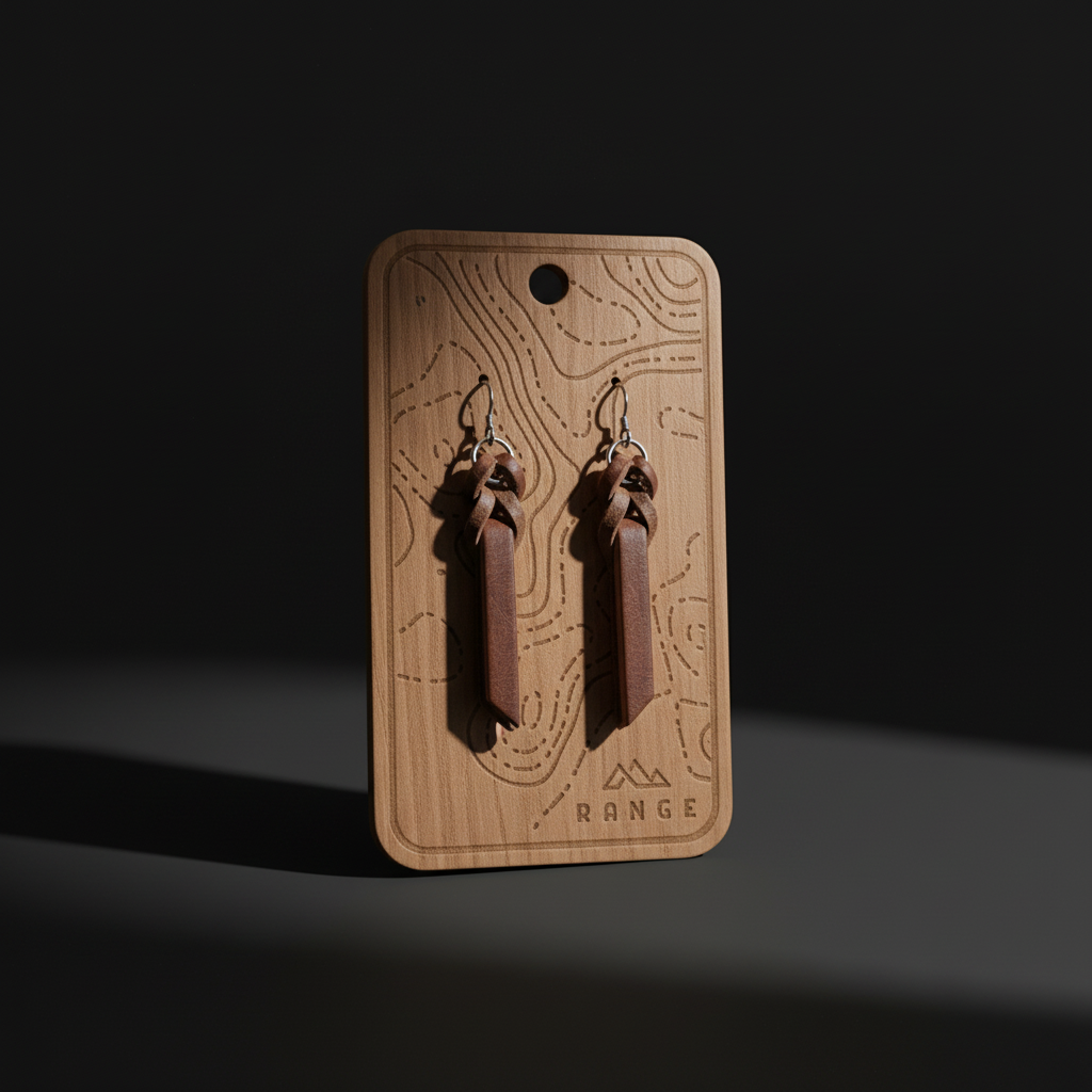 Braided Leather Earrings – Lightweight & Minimalist