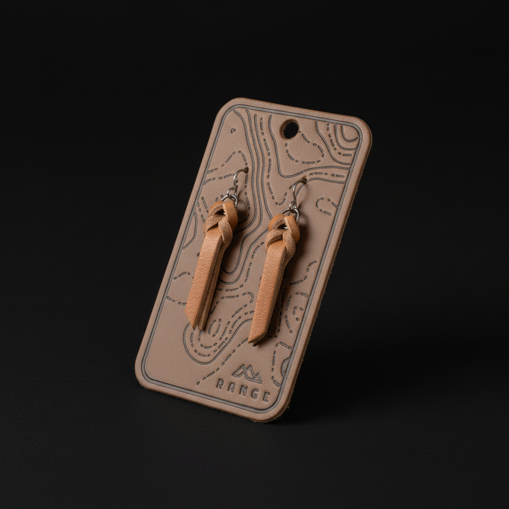 Braided Leather Earrings – Lightweight & Minimalist