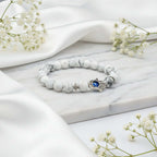 Bergamot evil eye stone bracelet - Hadi Craft
