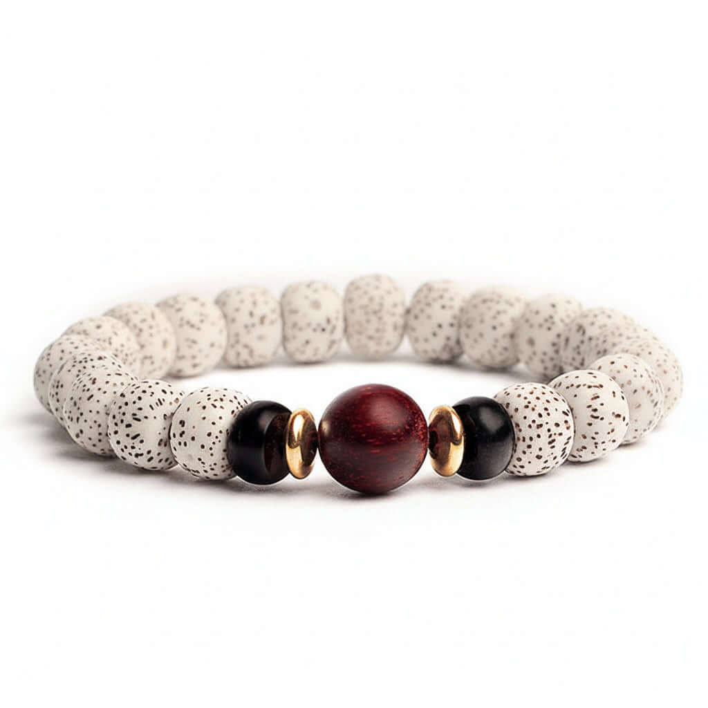 Bodhi Seed Root Bracelet Single Circle Bracelet Beads Beaded - Hadi Craft