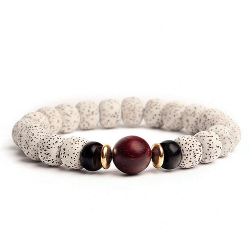 Bodhi Seed Root Bracelet Single Circle Bracelet Beads Beaded - Hadi Craft