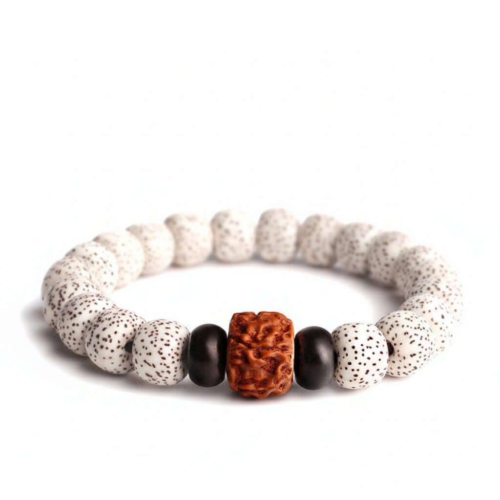 Bodhi Seed Root Bracelet Single Circle Bracelet Beads Beaded - Hadi Craft