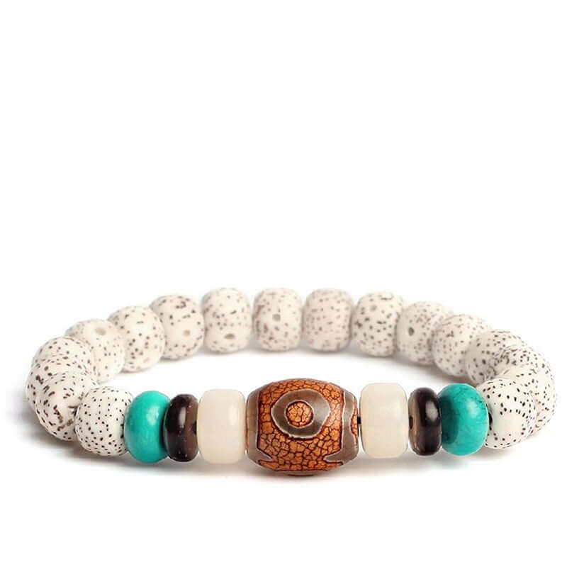 Bodhi Seed Root Bracelet Single Circle Bracelet Beads Beaded - Hadi Craft