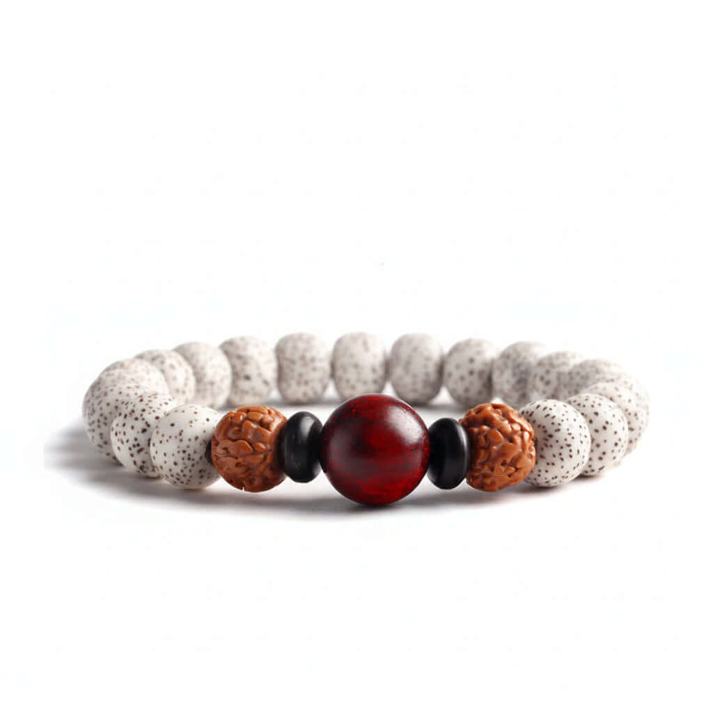 Bodhi Seed Root Bracelet Single Circle Bracelet Beads Beaded - Hadi Craft