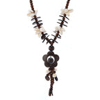 Bohemian Coconut Shell Necklace – Handmade Multi-Layer Wooden Jewelry - Hadi Craft