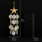 Bohemian Home decor wind chime Seashell Wind Chimes for Outside - Hadi Craft