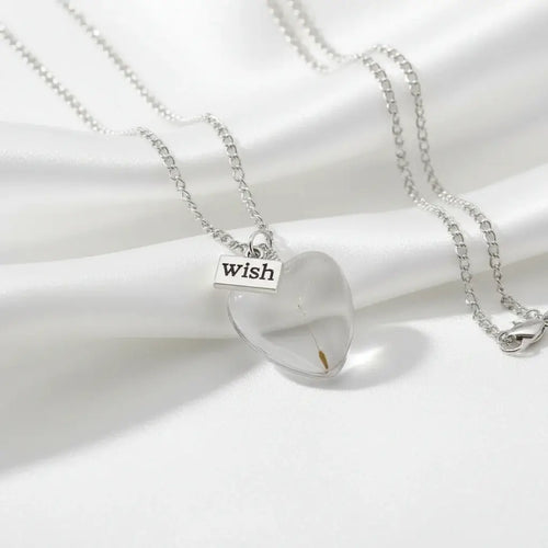 Boho Dandelion Crystal Pendant Necklace Charm Jewelry for Women & Men - Hadi Craft