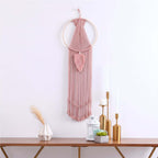 Boho Macrame Wall Hanging – Cotton Woven Tassel Tapestry Room Decor - Hadi Craft