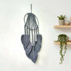 Boho Macrame Wall Hanging – Woven Cotton Tapestry Home Decor - Hadi Craft