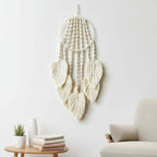 Boho Macrame Wall Hanging – Woven Cotton Tapestry Home Decor - Hadi Craft