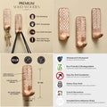 Boho adhesive wall hooks Decorative Wood Adhesive Wall Hooks for Coats - Hadi Craft
