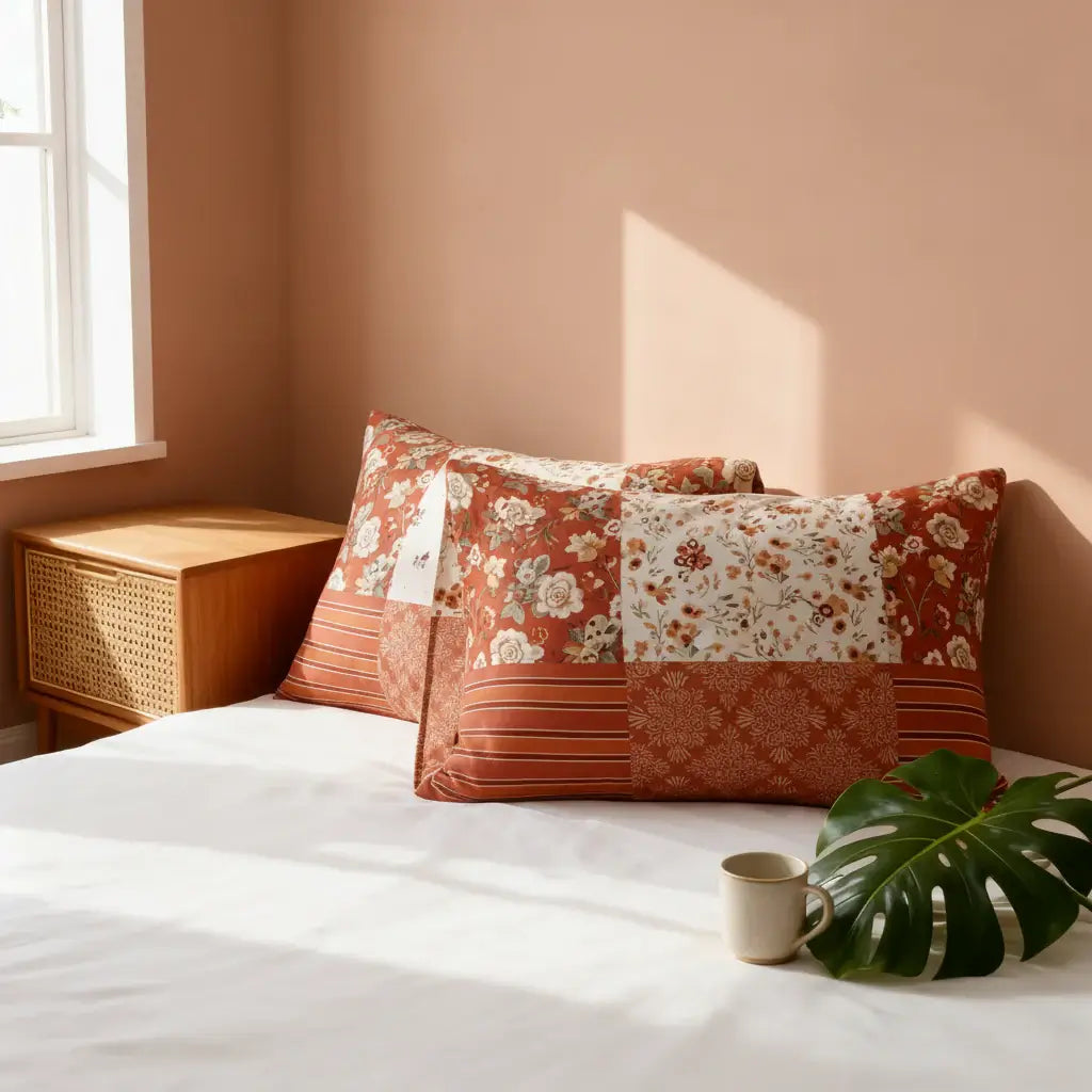 Breathable Polyester Bed Set for Home, Cozy Feel, Durable Quality - Hadi Craft