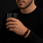 Brown Rope Bracelet – Men’s Minimalist Bracelet with Black Magnetic Clasp - Hadi Craft