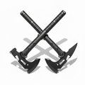 Camping Axe Set 4 Piece Tactical Hatchet Set with 2 Canvas Sheaths - Hadi Craft