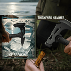Camping Axe Set 4 Piece Tactical Hatchet Set with 2 Canvas Sheaths - Hadi Craft