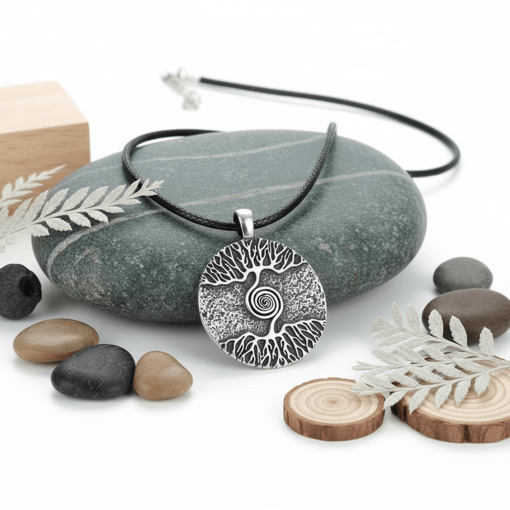 Celtic Tree of Life Necklace – Stainless Steel Pendant Chain - Hadi Craft