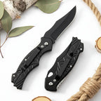 Compact Folding Pocket Knife – 5CR13MOV Stainless Steel EDC Knife for Camping & Everyday Use - Hadi Craft