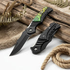 Compact Folding Pocket Knife – 5CR13MOV Stainless Steel EDC Knife for Camping & Everyday Use - Hadi Craft