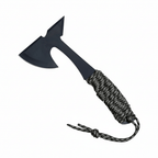 Compact tactical axe with stainless steel head cord wrapped handle. - Hadi Craft