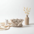 Crossbody woven straw bag Cotton Thread Bag Women Tassel Bag - Hadi Craft