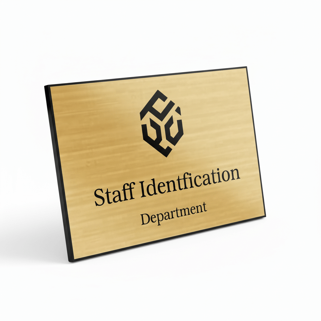 Custom 3x2 Name Tag with Pin or Magnet Backing – Laser Engraved Personalized Badge (Multiple Colors) - Hadi Craft