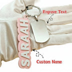 Custom Acrylic Name Keychain - Hadi Craft USA