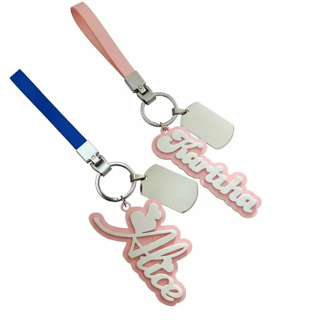 Custom Acrylic Name Keychain Personalized Backpack Tag - Hadi Craft