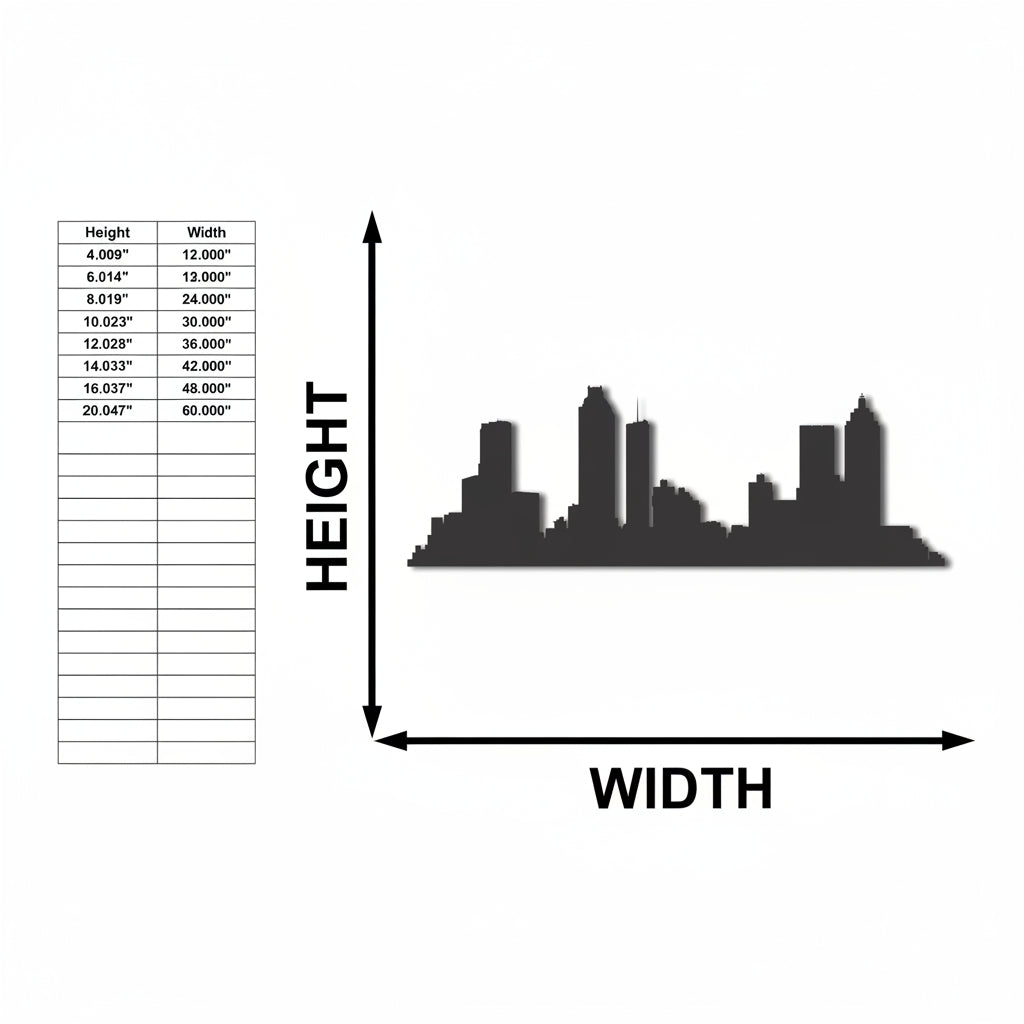Custom City Skyline Wall Art | Hadi Craft USA