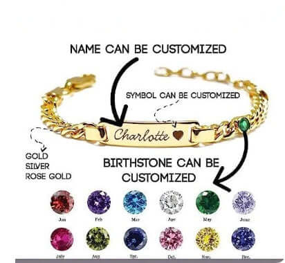 Custom Engraved 12th Birthday Bracelet for Kids – Stainless Steel - Hadi Craft