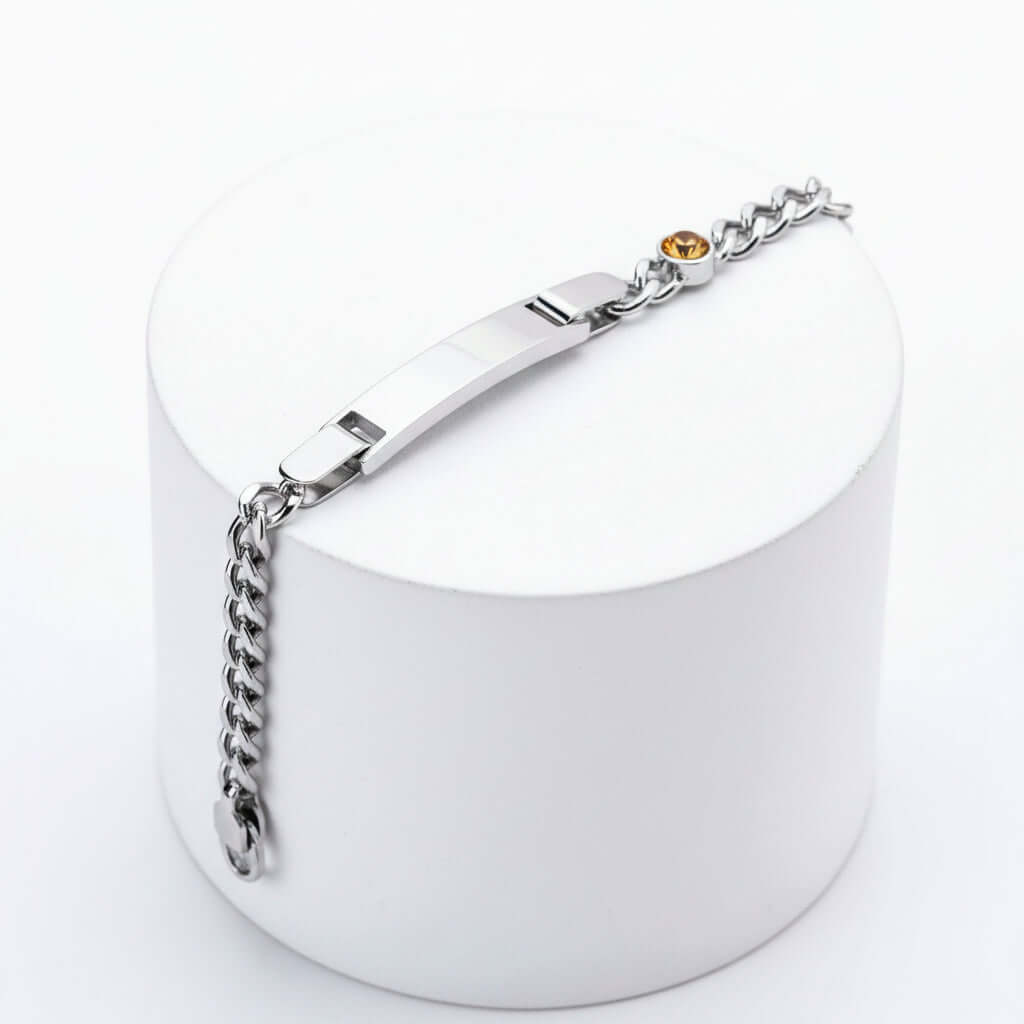 Custom Engraved 12th Birthday Bracelet for Kids – Stainless Steel - Hadi Craft