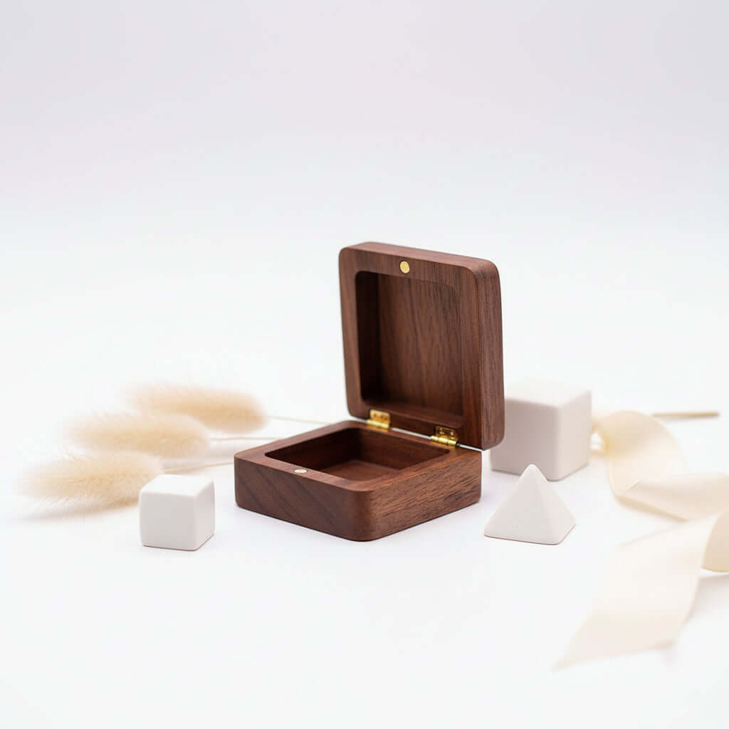 Custom Engraved Jewelry Box – Wooden Earring & Pendant Storage Case - Hadi Craft