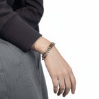 Custom Engraved Leather Stainless Steel Bracelet – Unisex - Hadi Craft