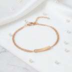 Custom Engraved Name Bracelet – Personalized Stainless Steel Jewelry for Women - Hadi Craft