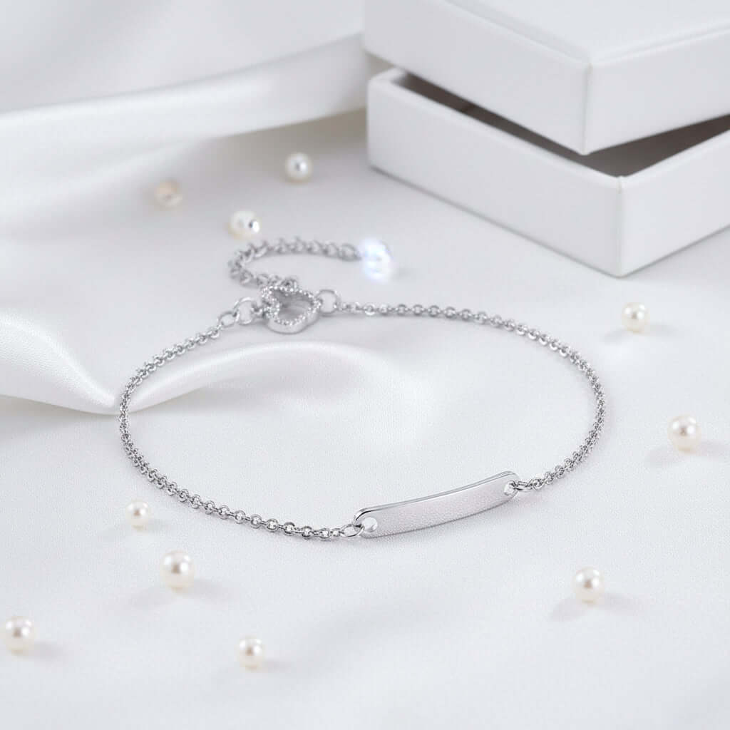 Custom Engraved Name Bracelet – Personalized Stainless Steel Jewelry for Women - Hadi Craft