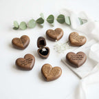 Custom Engraved Proposal Ring Box – Wooden Diamond Ring Gift Box - Hadi Craft