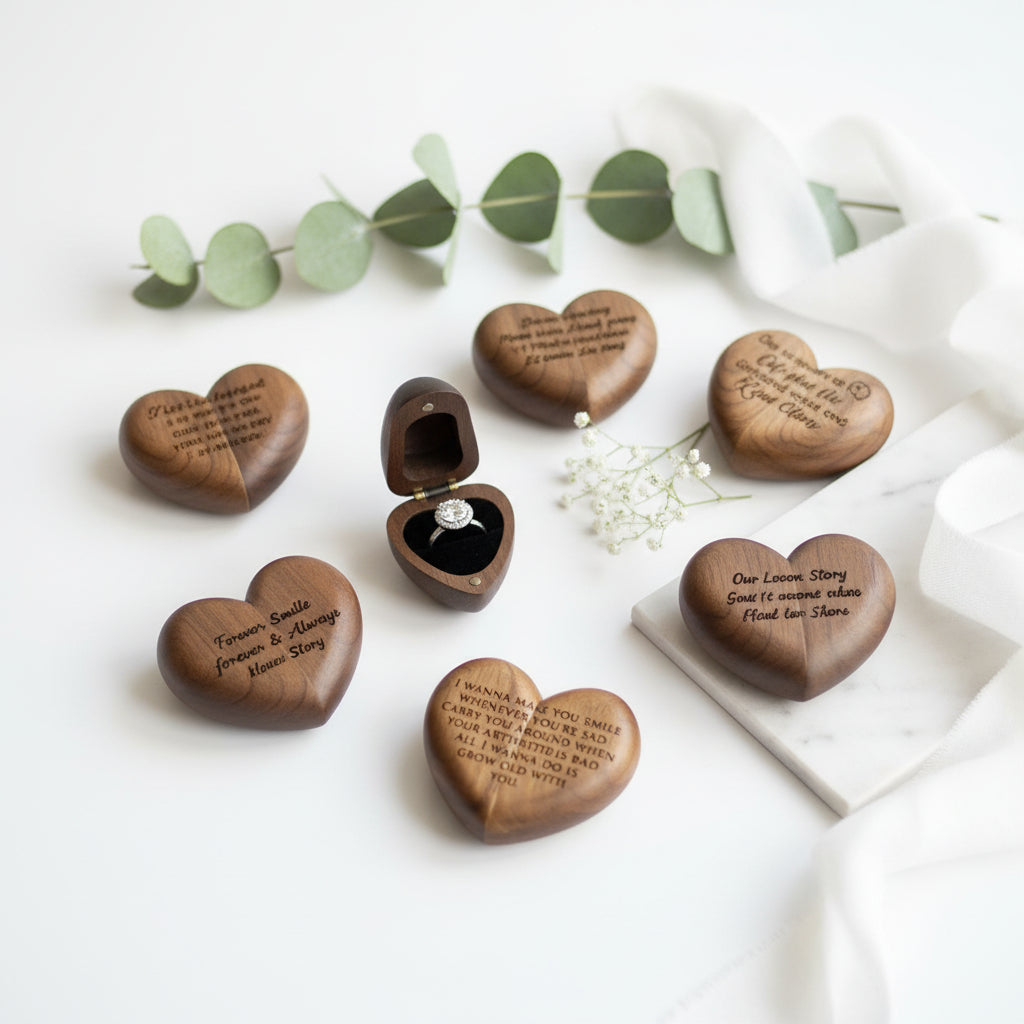 Custom Engraved Ring Box | Hadi Craft USA