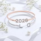 Custom Iced Initials Bracelet Personalized Bracelet Stainless Steel - Hadi Craft