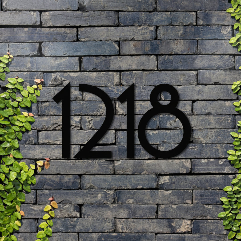 Custom Metal House Numbers - Hadi Craft USA