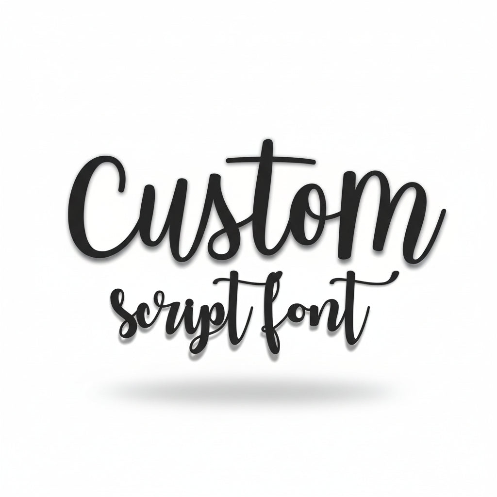 Custom Metal Script Name Sign | Hadi Craft USA